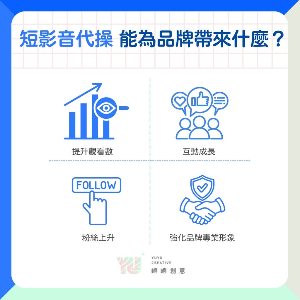 短影音代操可以為品牌帶來的4大優勢