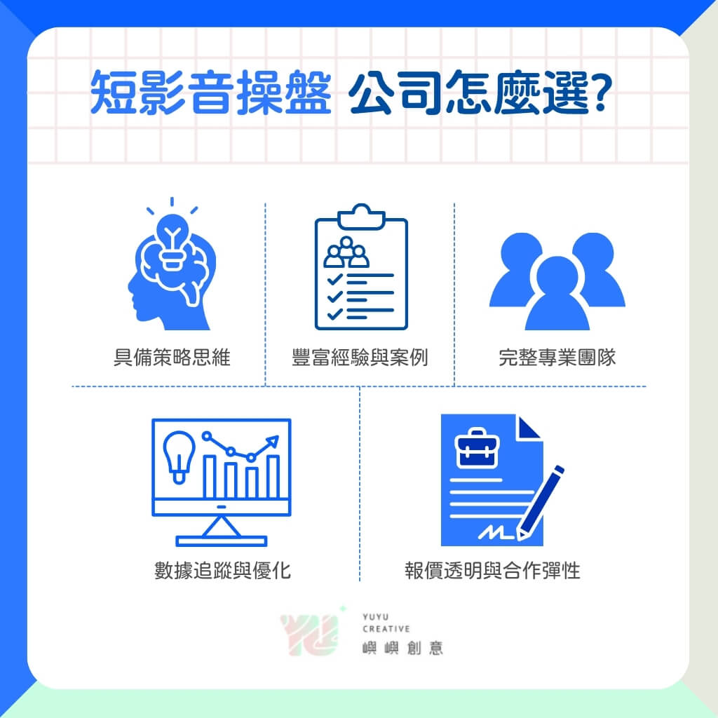 選擇短影音代操公司需要考量的5種要素